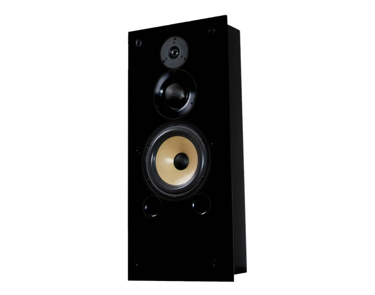 Induction Dynamics S1.8IW-BG S1.8 Single In-Wall Bookshelf Speaker/8in Kevlar Woofer/Black Gloss