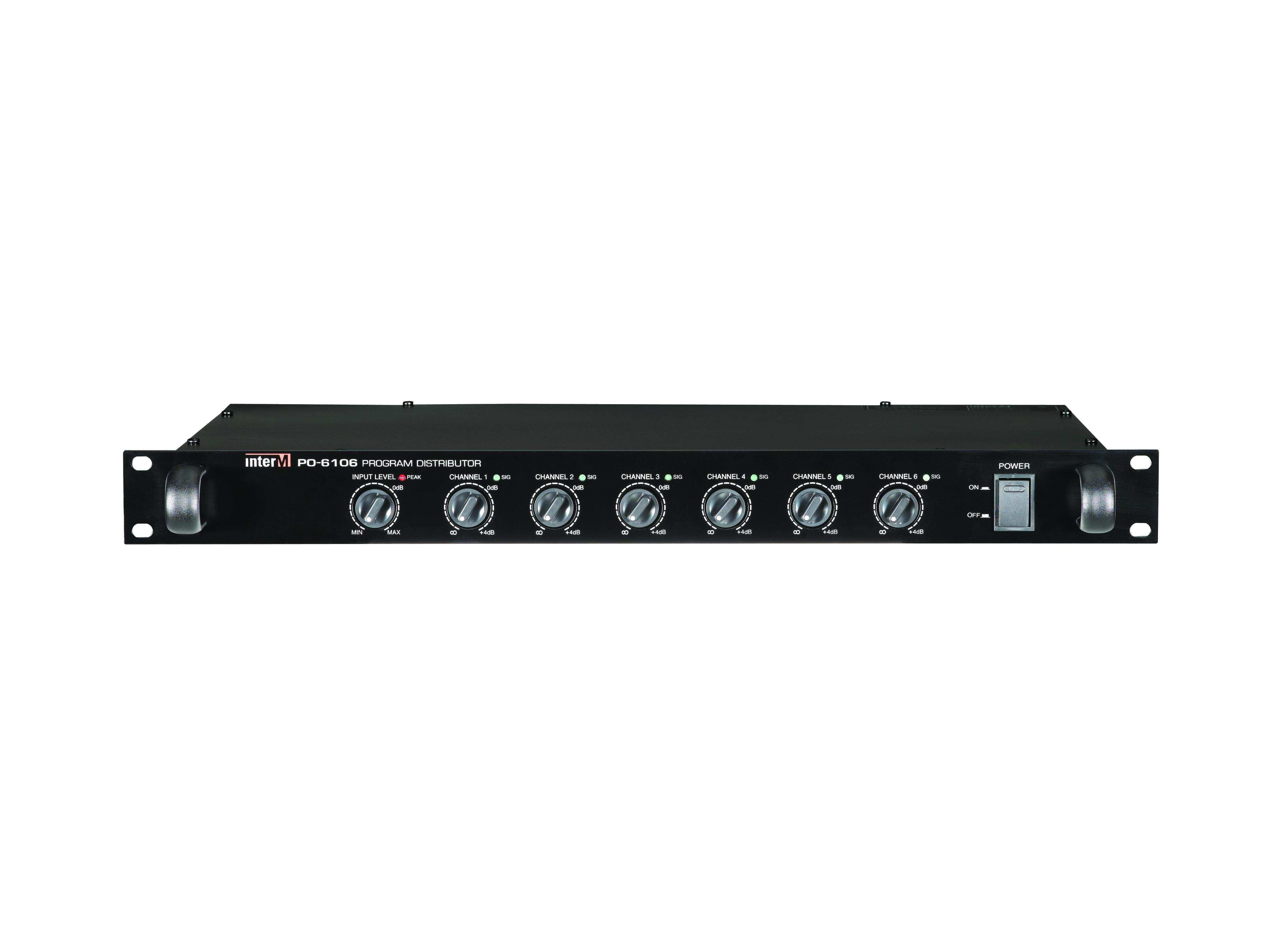 Inter-M PO-6106 1x6 Distribution Amplifier/Program Distributor
