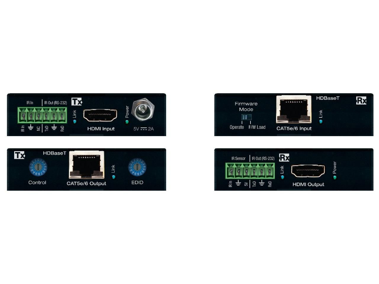 Key Digital KD-X222PO Power over HDMI via CAT5e/6 (Transmitter/Receiver Set) Extenders with HDR10/HDCP2.2/4K