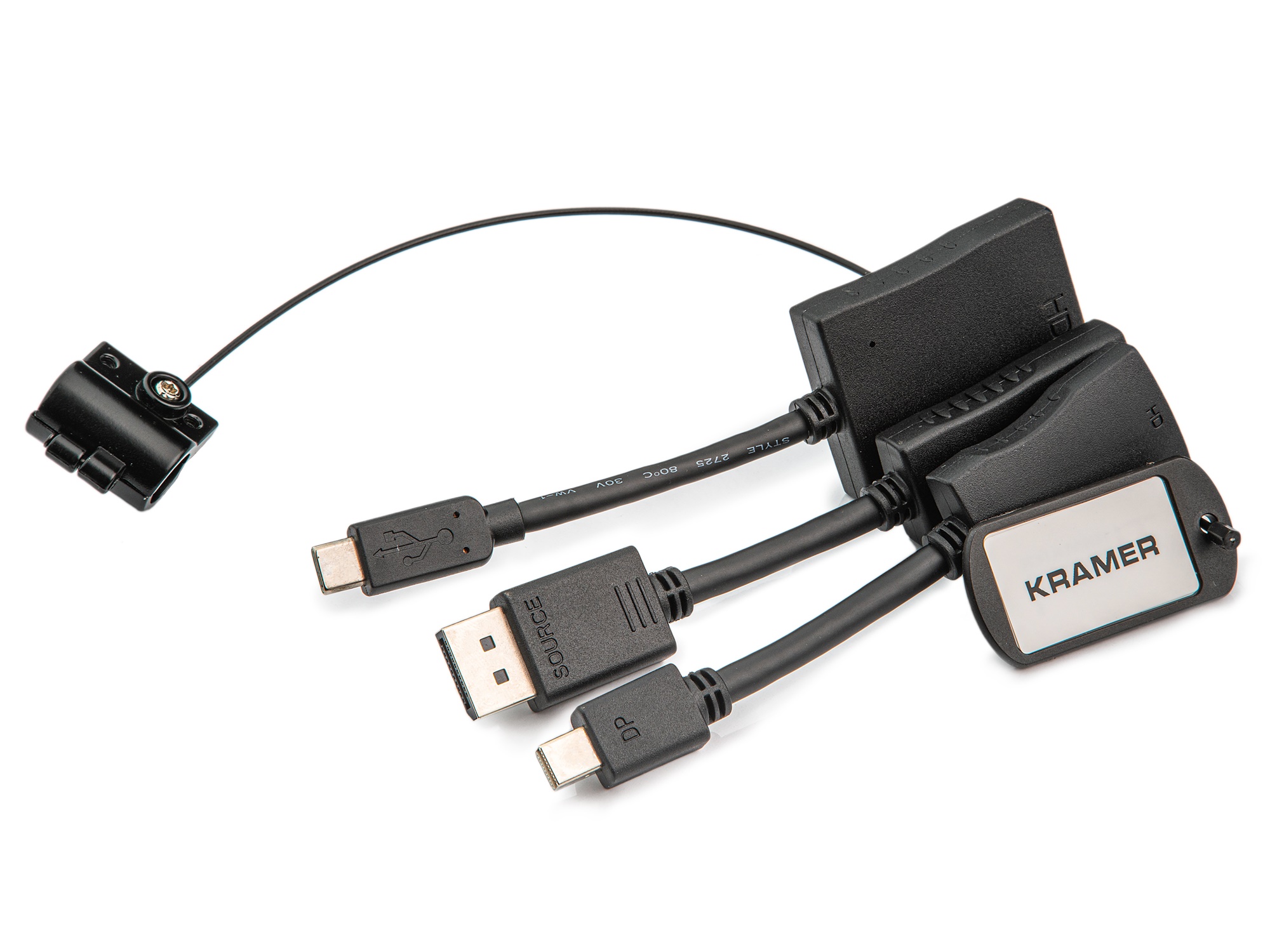 Kramer AD-RING-12 Display Port (M) to HDMI (F) - Mini DisplayPort (M) to HDMI (F) (for Thunderbolt) - USB type-C (M) to HDMI (F) HDMI Adapter Ring