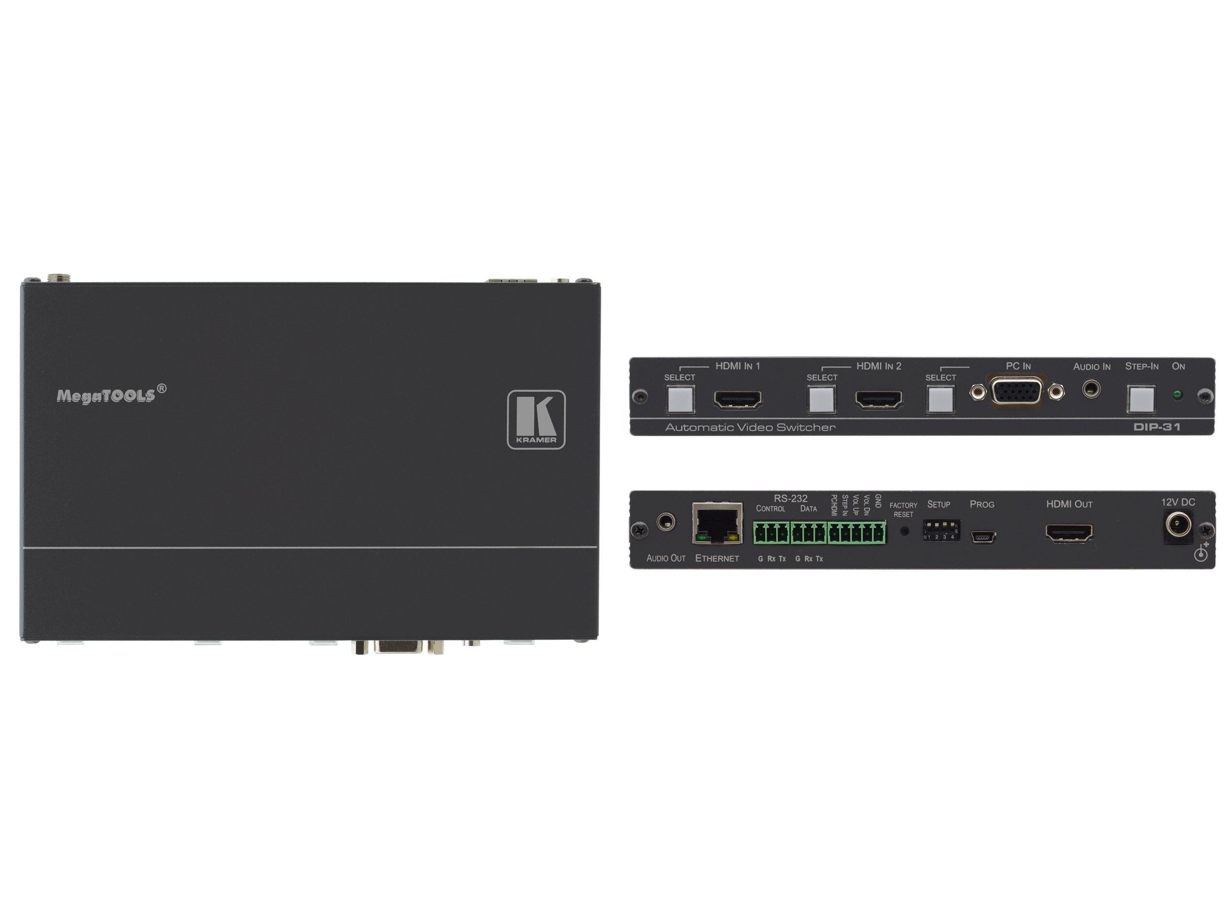 Kramer DIP-31 4K60 4x2x0 HDMI/Computer Graphics Automatic Video Switcher