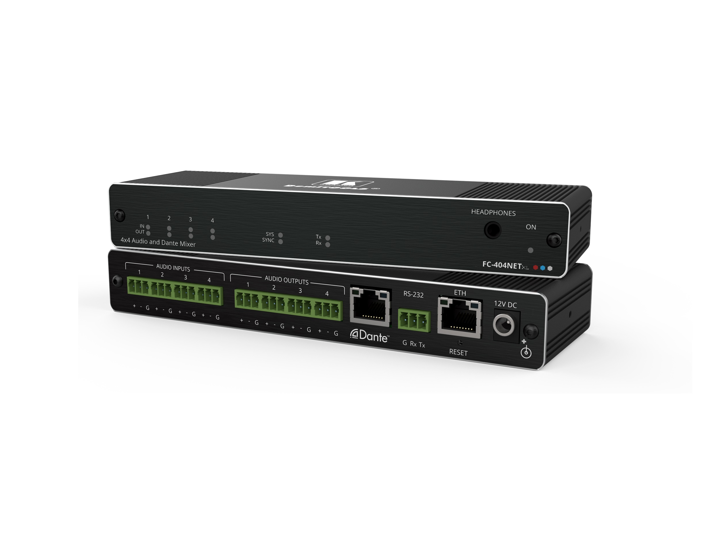 Kramer 4x4 Audio and Dante Mixer