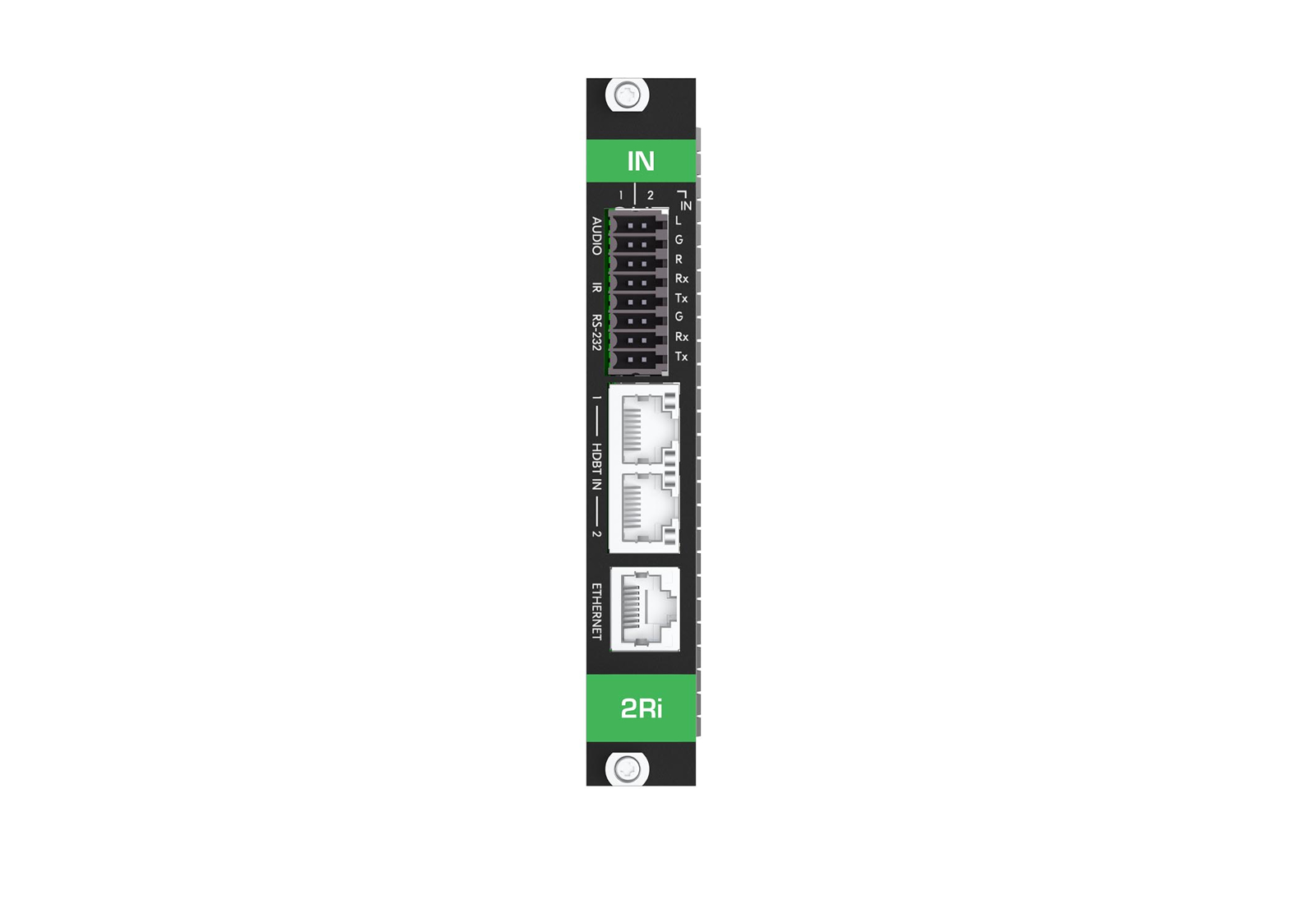MC3-2RI Kramer 4K60 HDBaseT Extender Card/Dual Analog Audio/Ethernet/RS-232