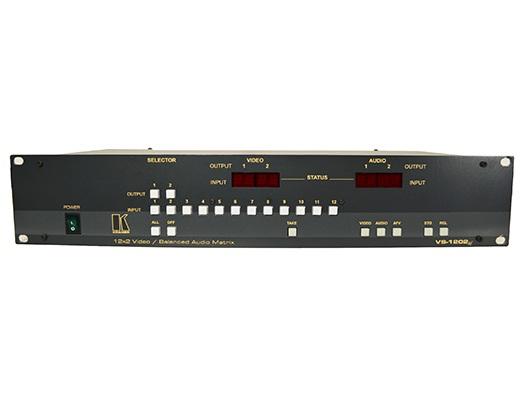 Kramer vs-1202xl-b 12x2 Composite Video/Balanced Stereo Audio Matrix Switcher