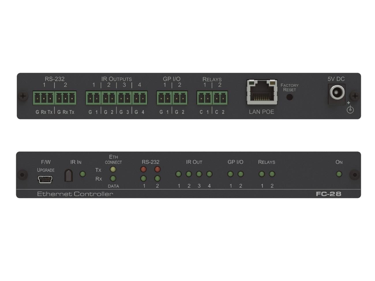 Kramer FC-28 Ethernet to Serial Port/IR/ GPI/O and Relay Controller