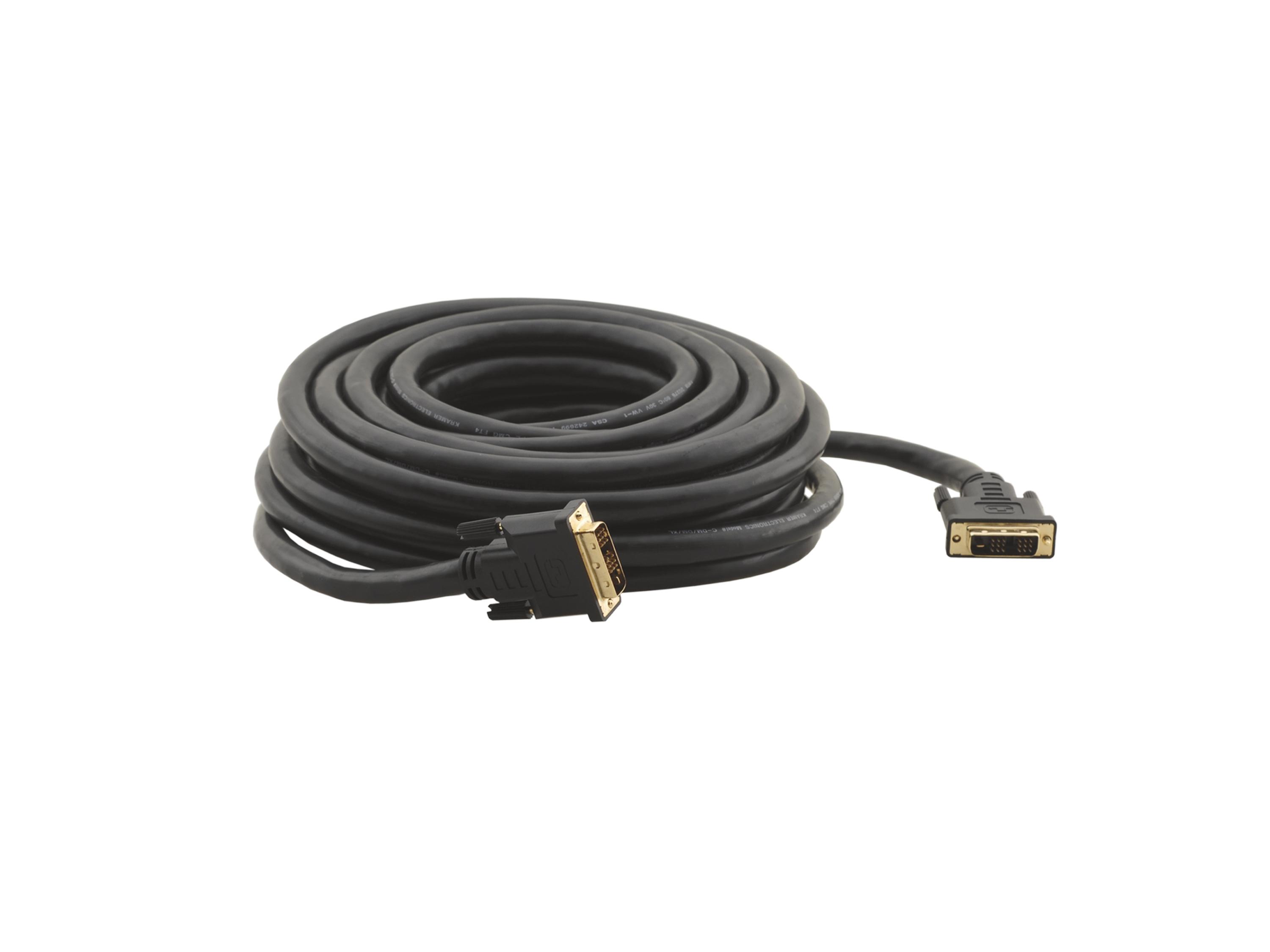 Kramer C-DM/DM/XL-65 65ft DVI-D (M) to DVI-D (M) Cable (HDCP Compliant)