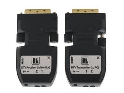 Kramer 602R/T DVI over Fiber Optic Extender (Transmitter/Receiver) Kit - 2LC Cable