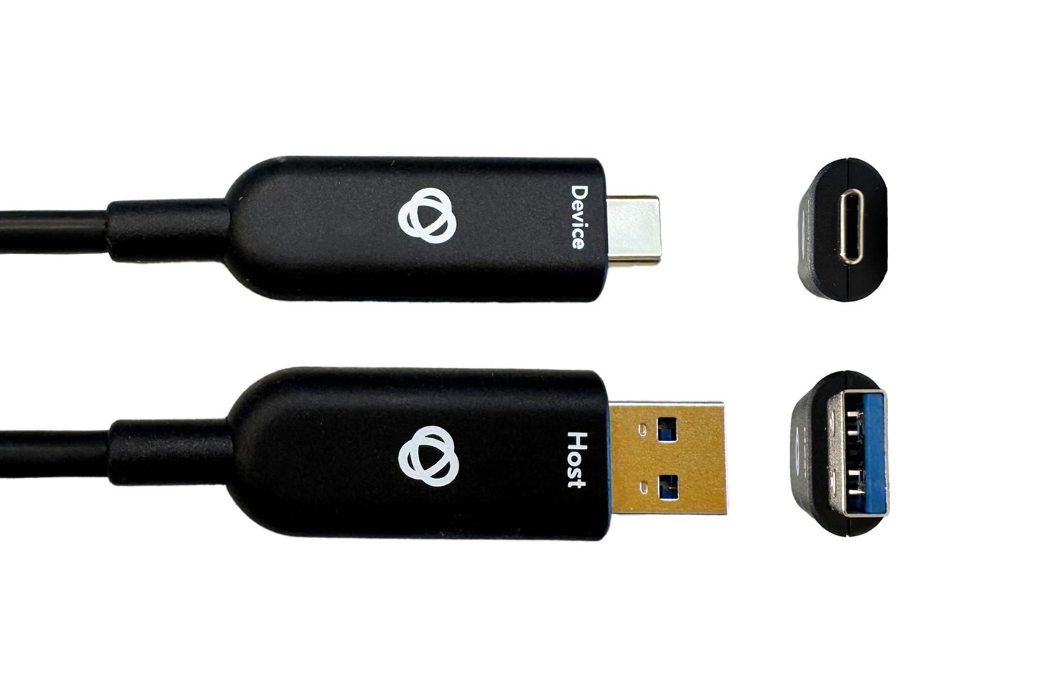 Kramer CP-AOCU32/AC-35 USB 3.2 Gen 2 USB-A to USB-C Hybrid Fiber/Copper Cable 35ft 10Gbps Data Only