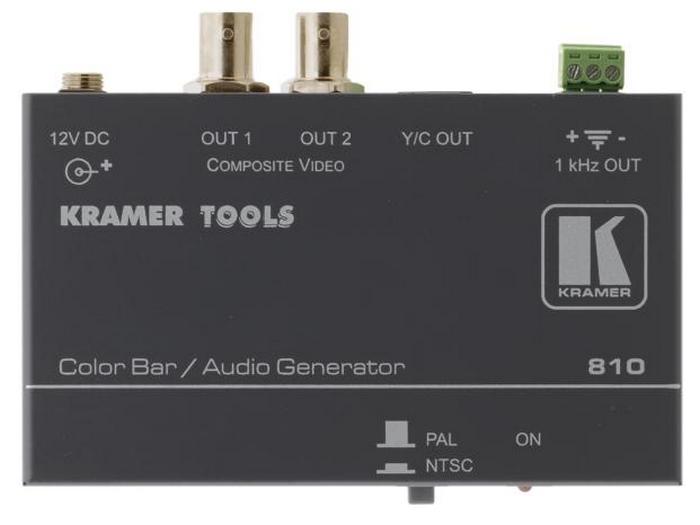 Kramer 810 Composite Video and s-Video Color Bar/Audio Tone Generator
