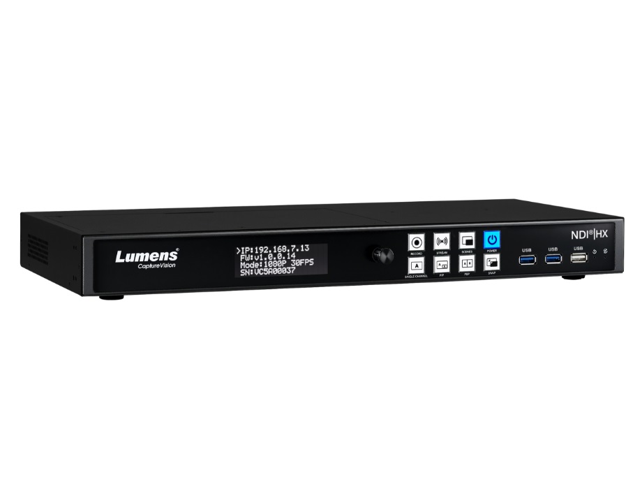 Lumens LC100N 2-Channel Recorder and Streaming Media Processor with HD NDI/HX Support