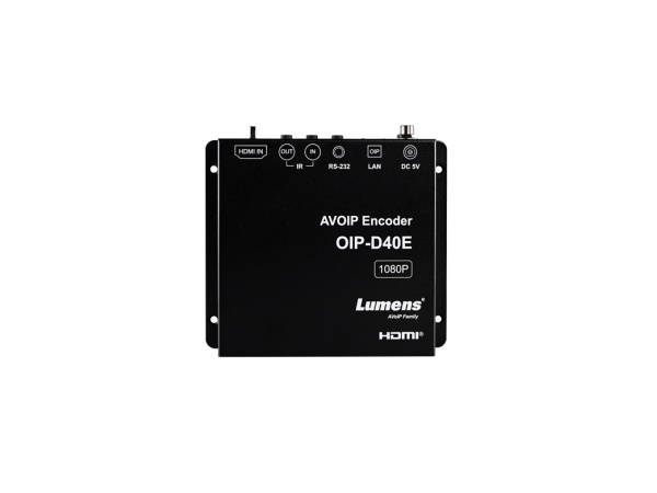 Lumens OIP-D40E Long-Distance IP-Based A/V Transmission 1G AVoIP Encoder