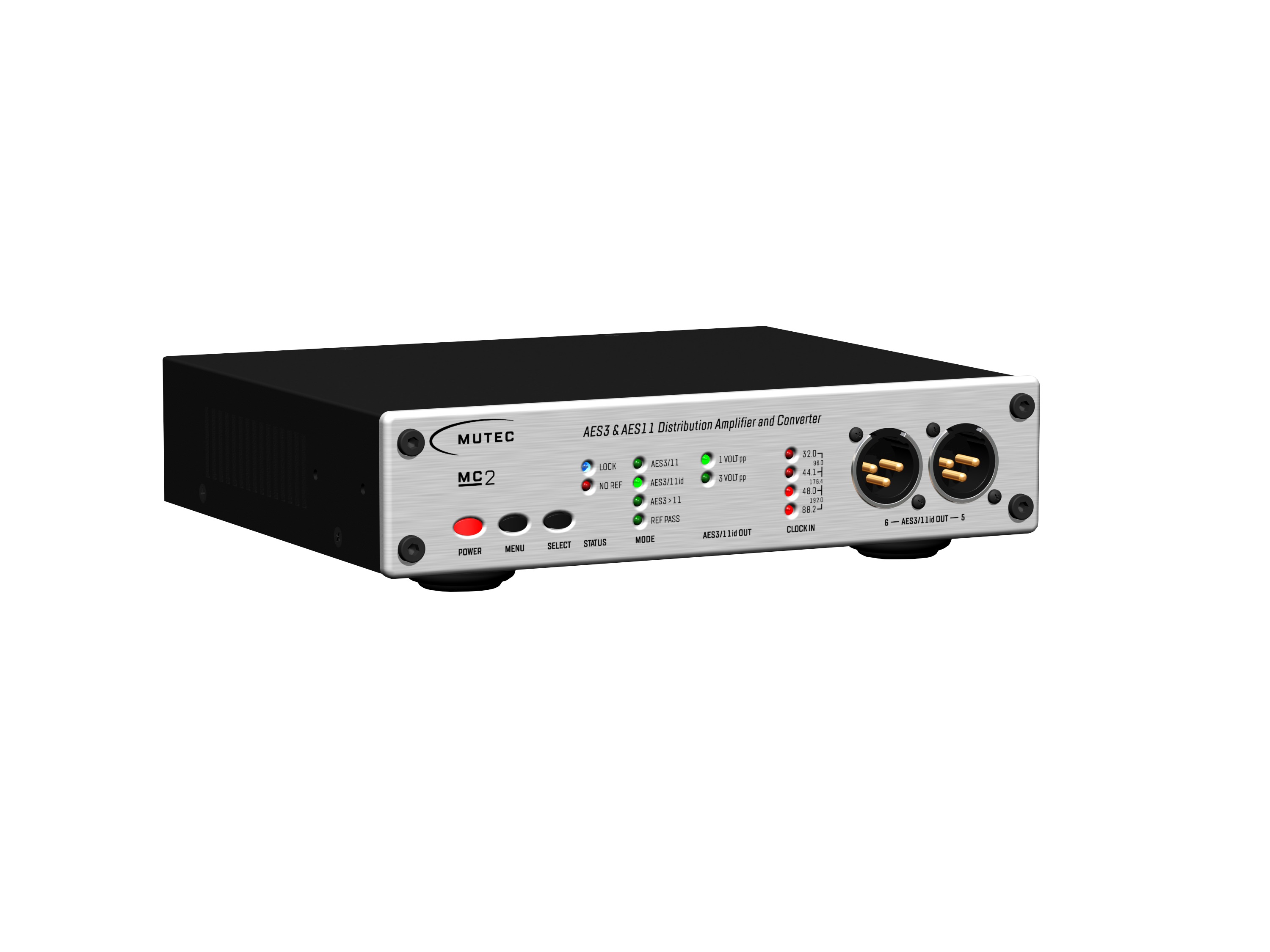 Mutec MC2 Distribution Amplifier and Format Converter for AES/EBU and AES/EBU ID