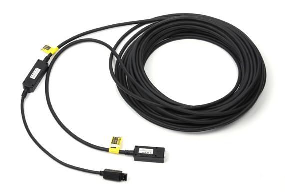 Ophit DPM-A025 DisplayPort Extender/Optical Fiber Cable (20m/66ft) 10.8 Gbps