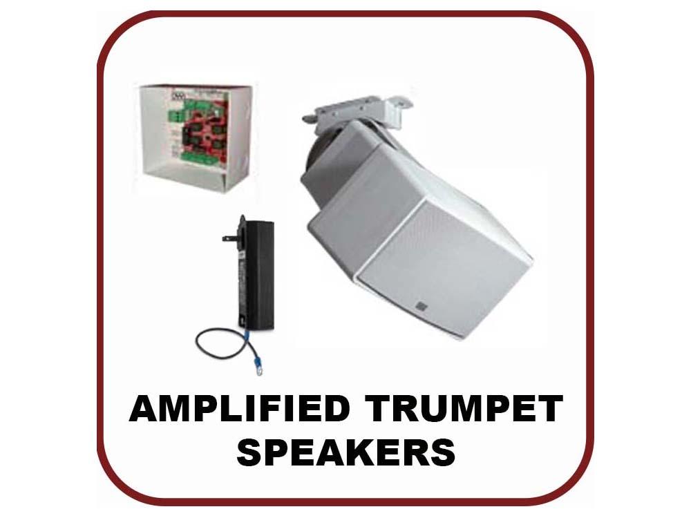 OWI AMP04TRPW Self-Amplified Trumpet Speaker/White/20Hz-30kHz