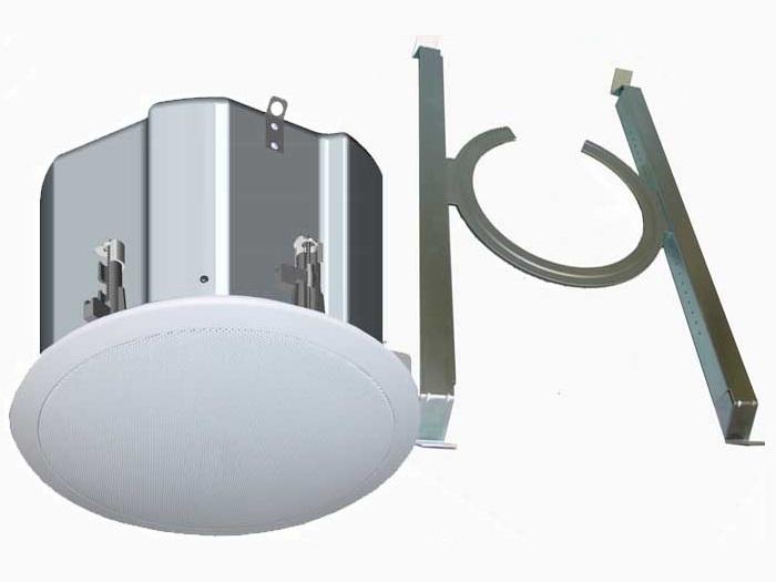 OWI ICM8 (EACH) 8-inch 25/70/100 Volts 8 Ohms In-Ceiling Speaker (Each) with Backcan and T-bar Bracket