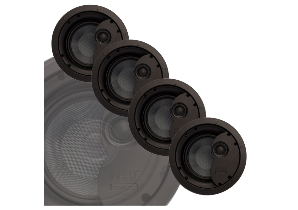 Phase Technology CI6.0X MP 6.5" 2-way Ceiling Speaker Master Pack (4 Units)