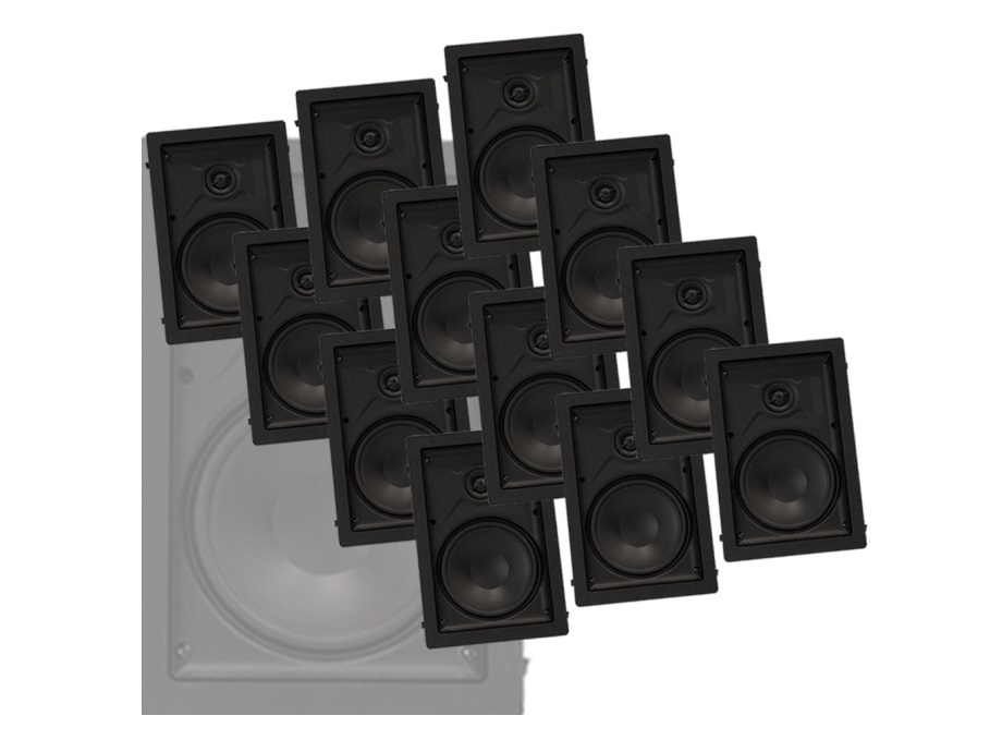 Phase Technology CS-6 IWMP 6 inch 2-way In-Wall Speaker Master Pack (12 Units)