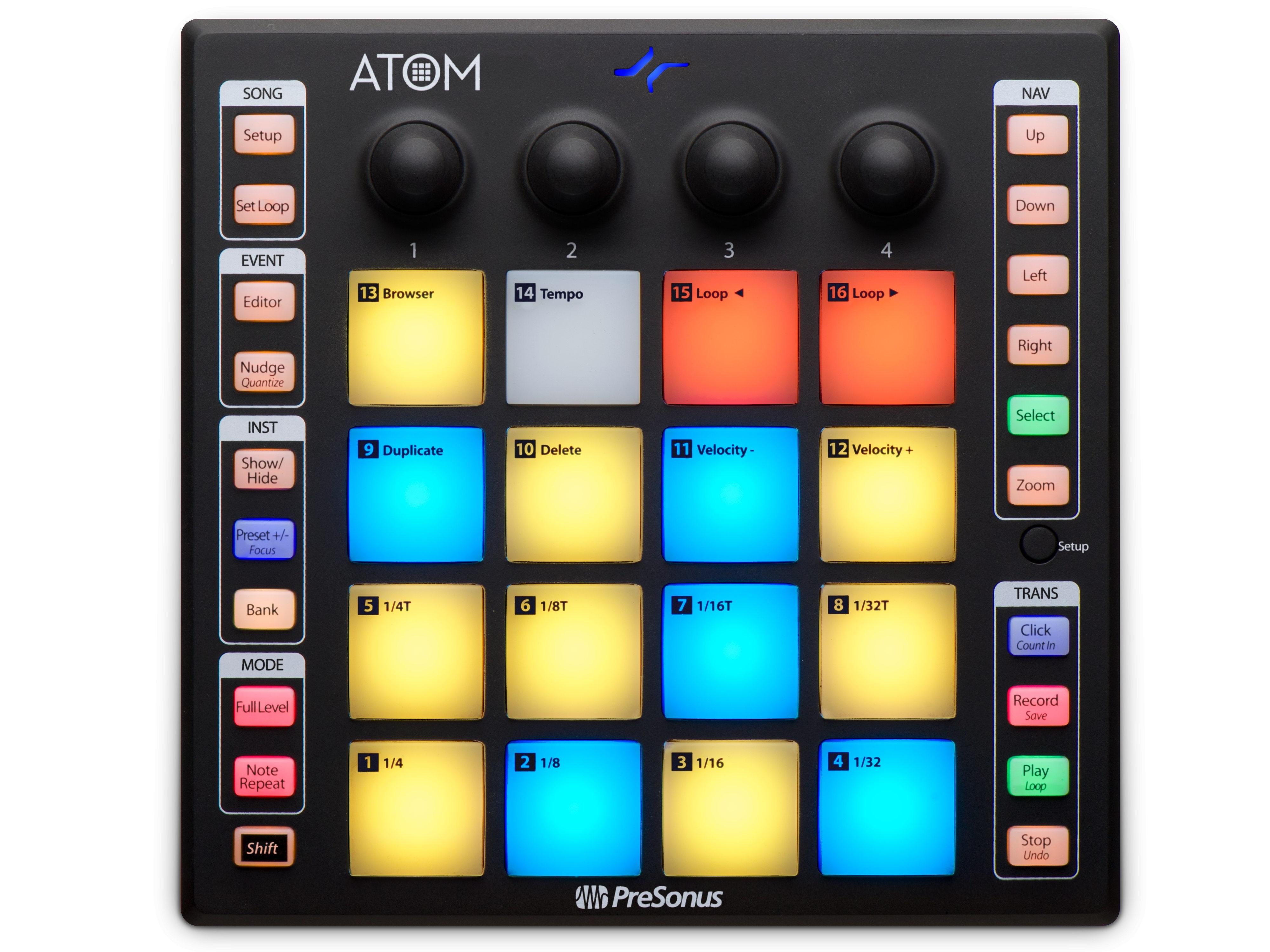 PreSonus ATOM 16-pad USB MIDI Controller/Studio One Artist