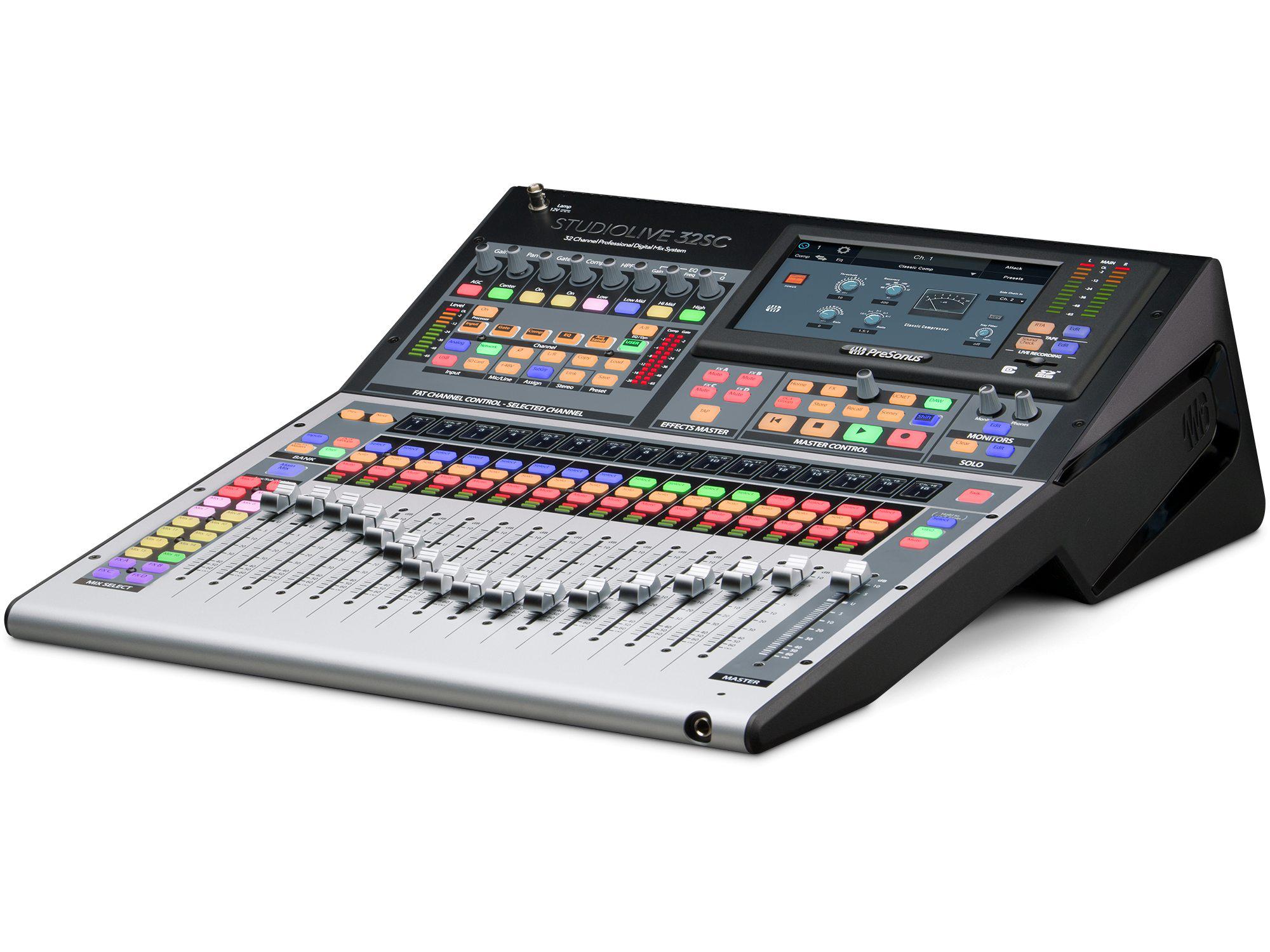PreSonus StudioLive 32SC Series III Subcompact 32-Channel/22-Bus Digital Mixer with AVB Networking and Dual-Core FLEX DSP Engine