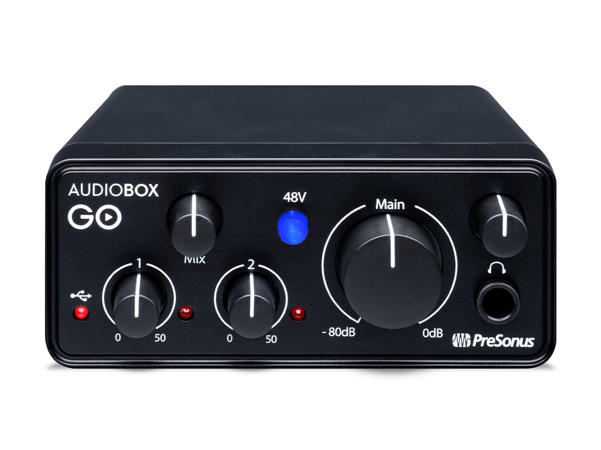 AUDIOBOX GO CREATOR PreSonus 2x2 USB-C Audio Interface 24-bit/96 kHz ...