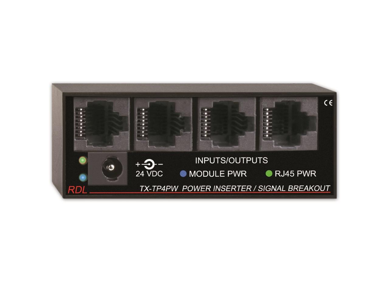 RDL TX-TP4PW Power Inserter/Signal Breakout - Twisted Pair Format-A