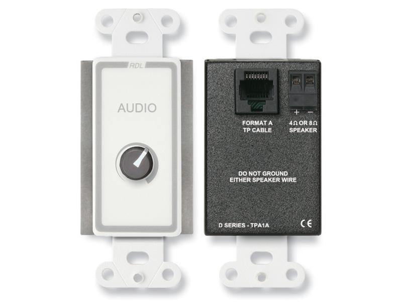 RDL D-TPA1A 3.5 Watt Decora Audio Power Amplifier/Guest Room Audio System