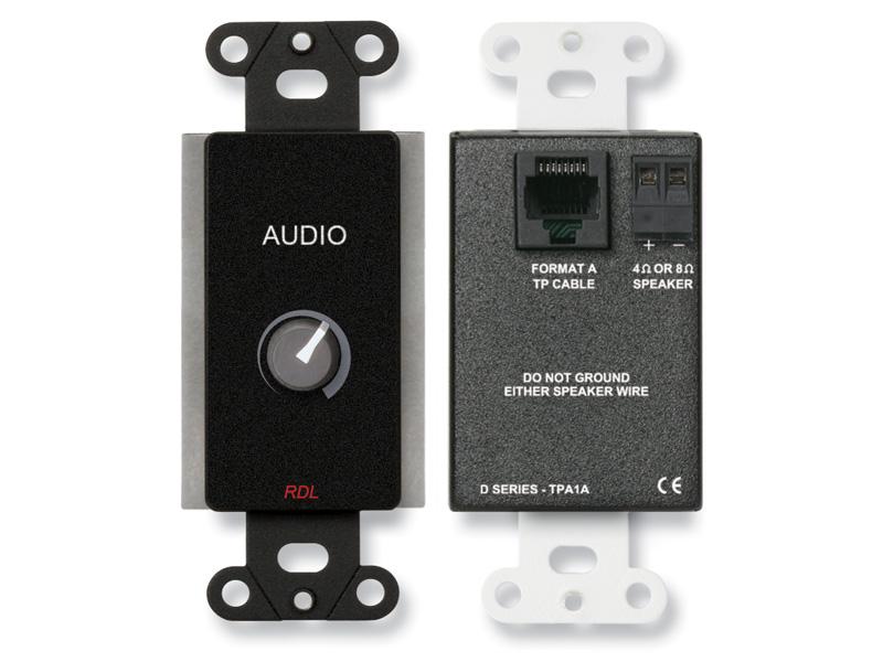 RDL DB-TPA1A 3.5 Watt Decora Audio Power Amplifier/Black/Guest Room Audio System