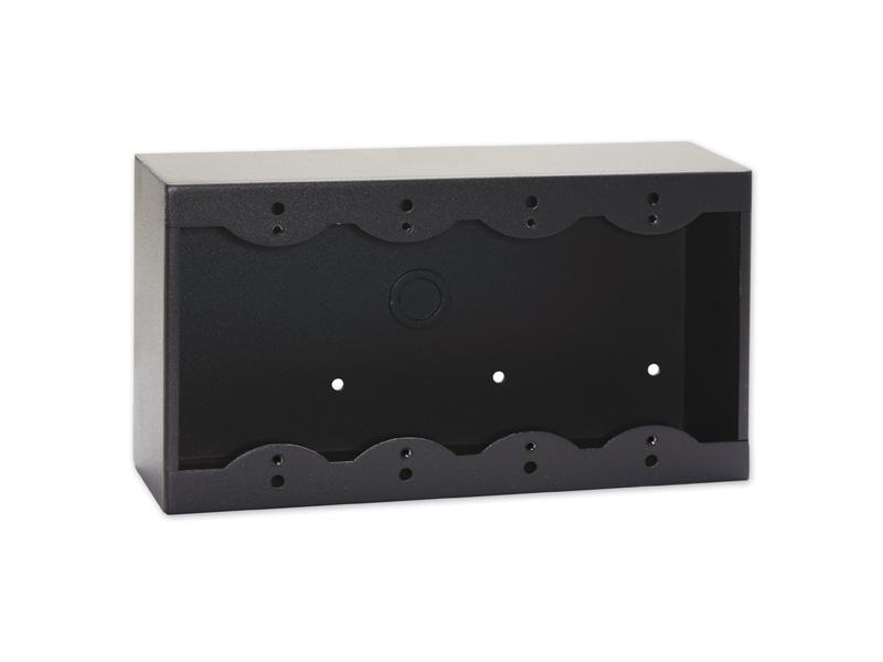 RDL SMB-4B Quadruple Surface Mount Box for Decora Remote Controls/Panels/Black