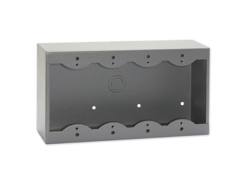 RDL SMB-4G Quadruple Surface Mount Box for Decora Remote Controls/Panels/Gray