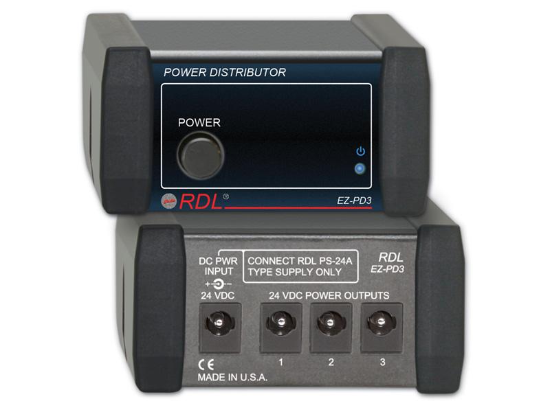 RDL EZ-PD3 1x3 24 Vdc Power Distributor