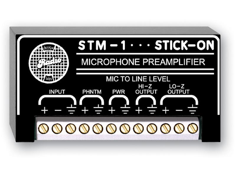 RDL STM-1 Microphone Preamplifier - 50 dB Gain