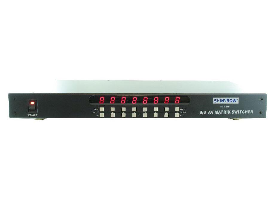 Shinybow SB-5548-b 8X8 Composite Video And Analog Audio Matrix Switch