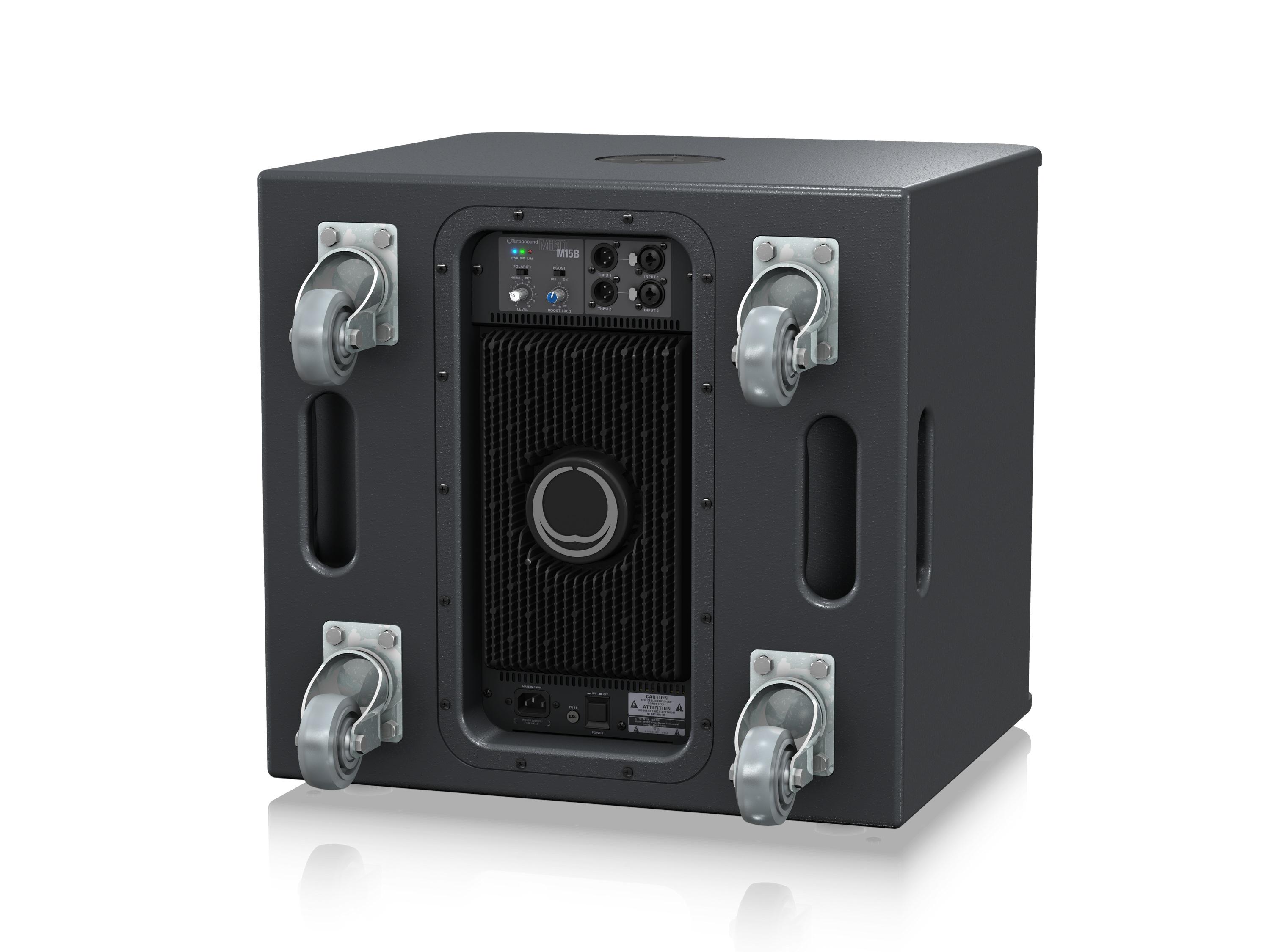 Turbosound M15B 2200 Watt 15 inch Powered Subwoofer with KLARK TEKNIK ...