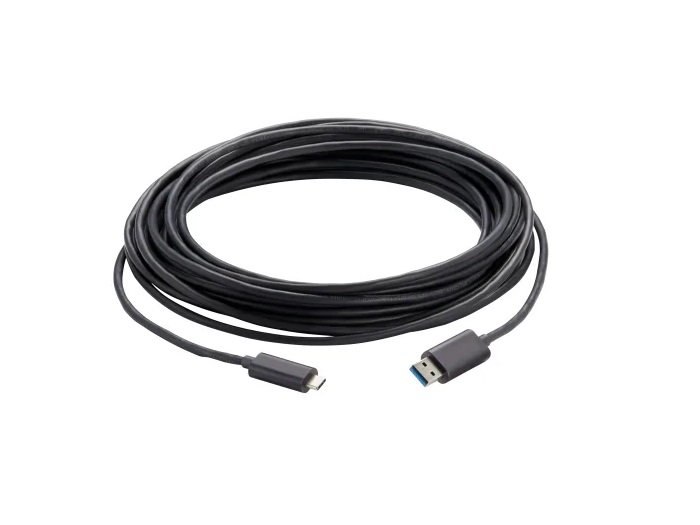 Vaddio 440-1007-015 15m USB 3.2 Gen 2x1 Type C to Type A Active Optical Cable Plenum
