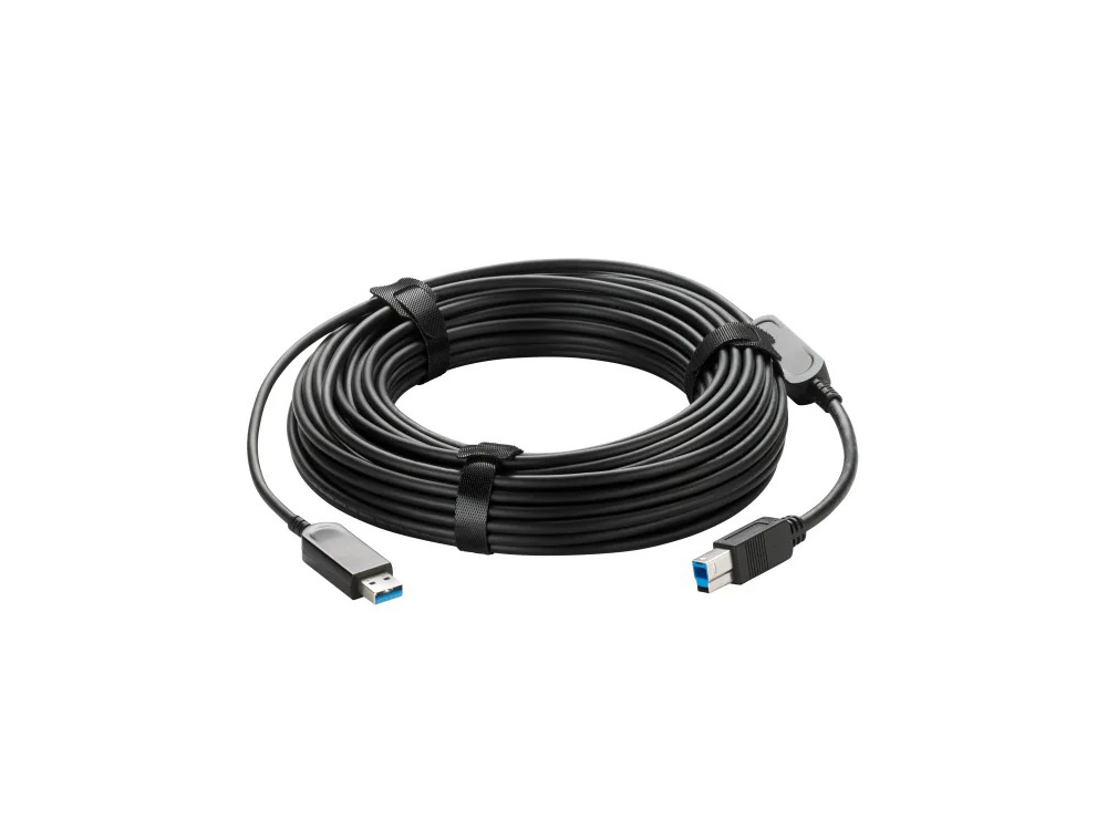 Vaddio 440-1005-065 USB 3.0 Active Optical Cable Type B to Type A - Plenum Rated - 20m/65.6ft