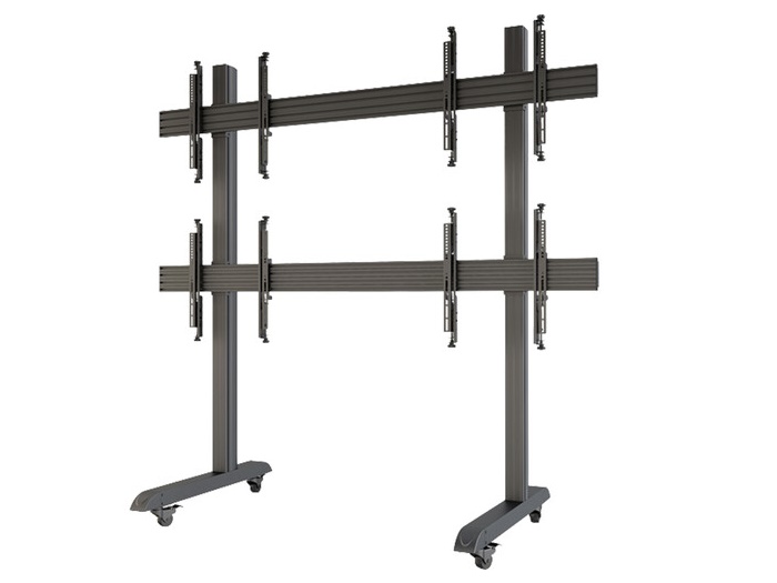 ViewZ VZ-FSM2x2 Free-Standing Mount for 49 to 55 inch 2x2 Video Wall