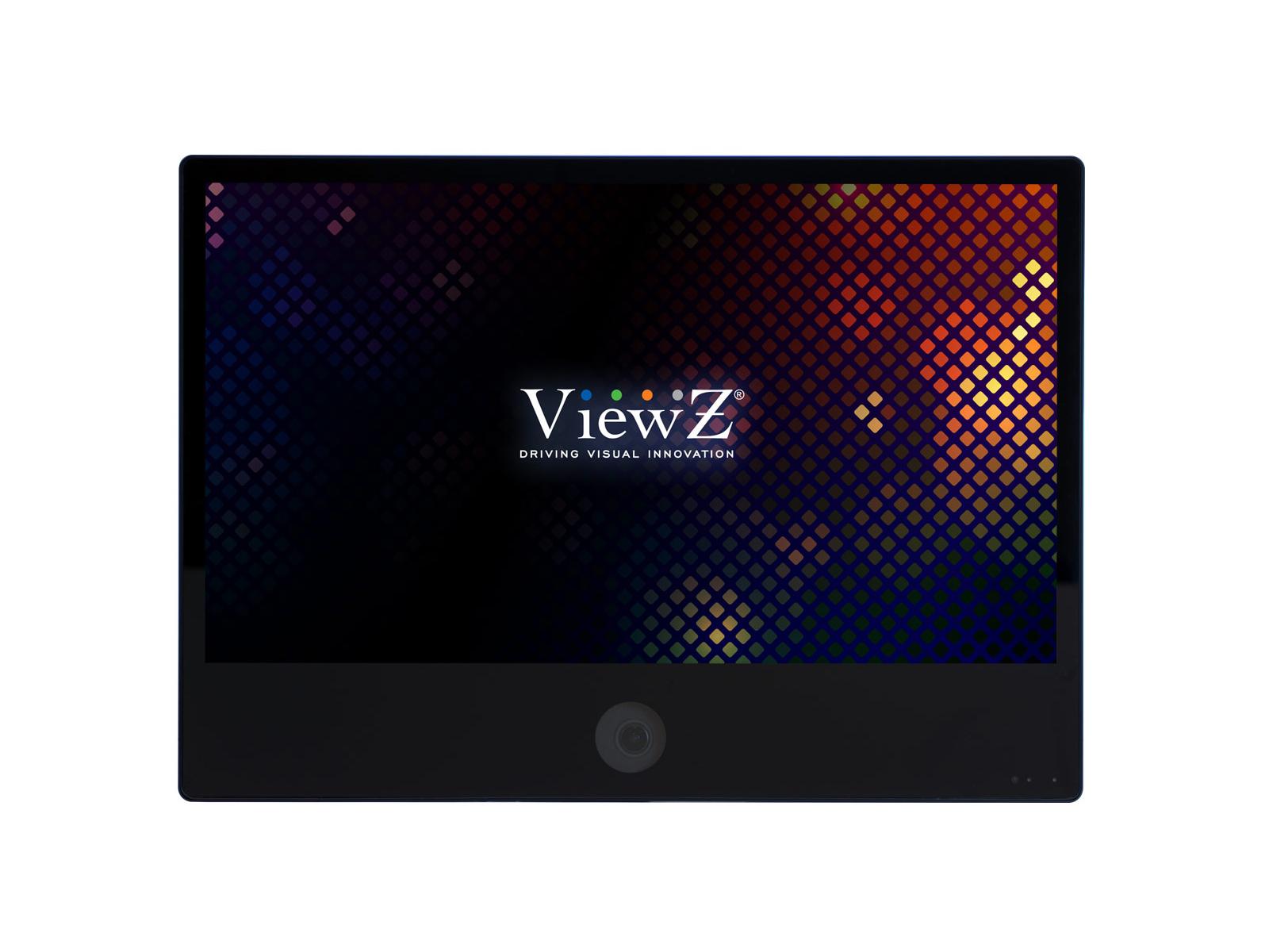 ViewZ VZ-PVM-I3B3N 27 inch 1920x1080 IP Based Public View Monitor with 2MP Camera/Black
