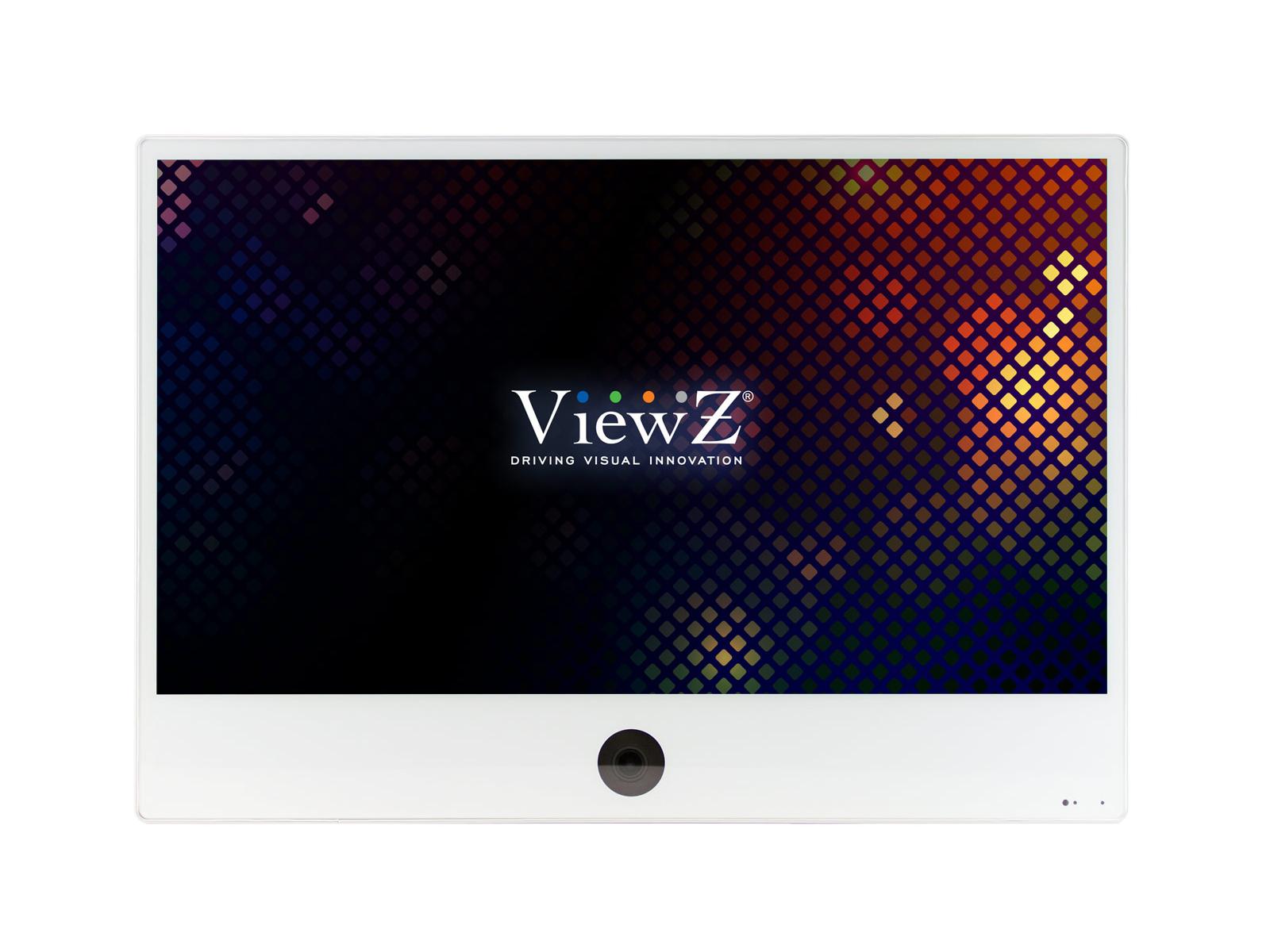 ViewZ VZ-PVM-I4W3N 32 inch 1920x1080 IP Based Public View Monitor with 2MP Camera/White