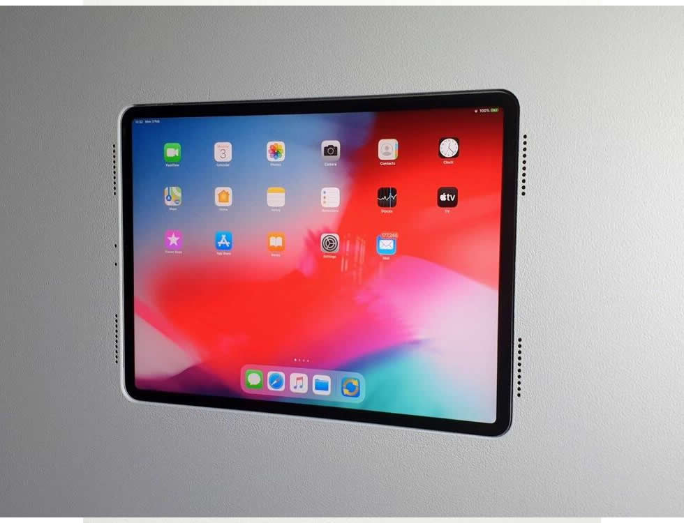Wall-Smart 002-1-371-WG iPad Pro 12.9 5th/6th / iPad Air 13 M2 Flush In-Wall Mount POE to USB
