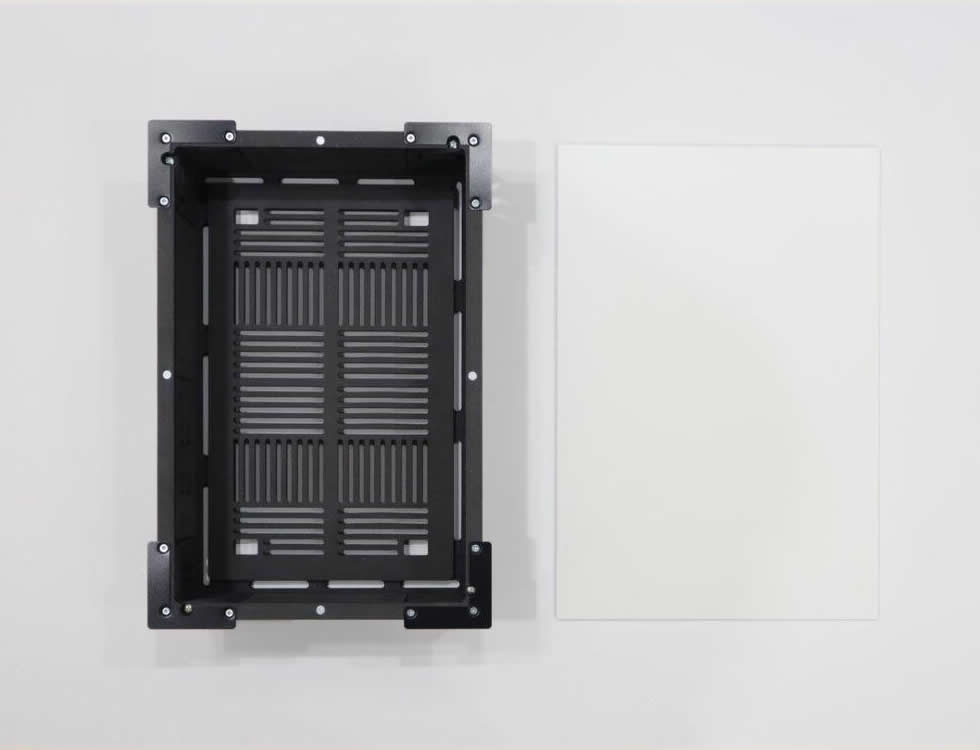 Wall-Smart 083-1-965 Retrofit In-Wall Adapter / Flush Mount / Magnetic Cover / Painted White