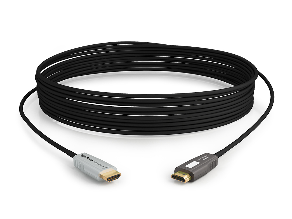 WyreStorm CAB-HAOC-15 15m/49ft 24Gbps 4K/60 HDR 4-core Active Optical HDMI Cable/ARC/CEC/ALLM/VRR/ISF Certified