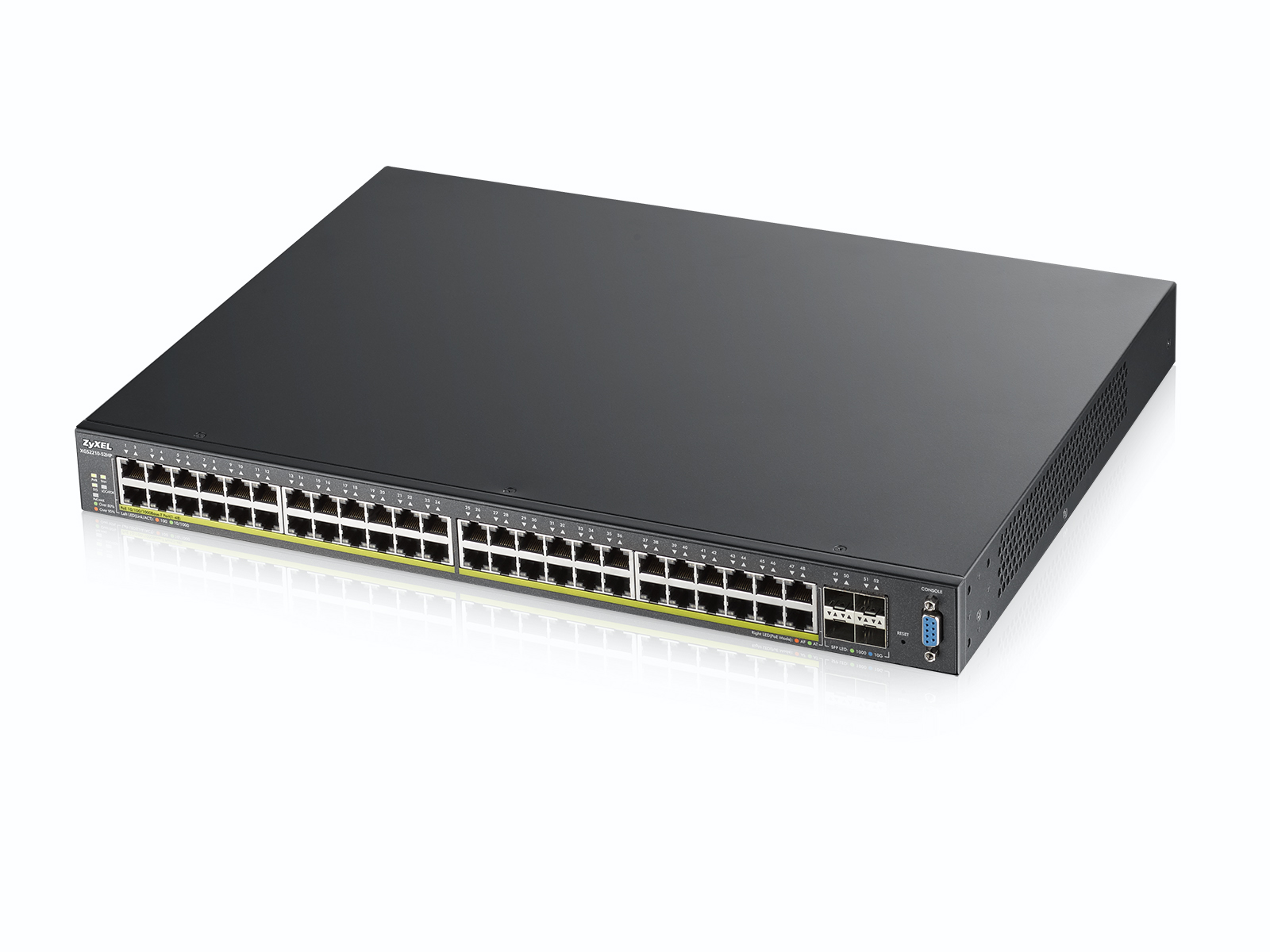 WyreStorm ZYX-XGS2210-52HP Zyxel Pre-Configured 48-Port PoE Switch with 4x10G Uplinks for use with NetworkHD 100/200/400 Series