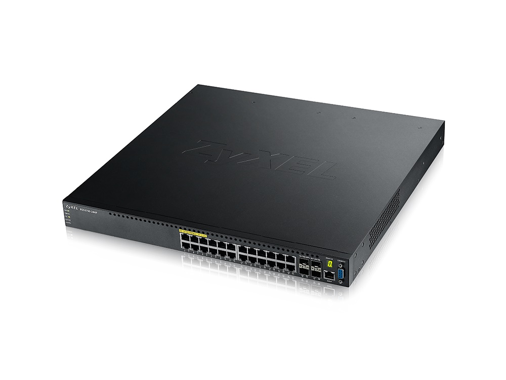 WyreStorm ZYX-XGS3700-24HP Zyxel High Performance 24 Port PoE Pre-Configured Network Switch for NetworkHD 100/200/400 Series
