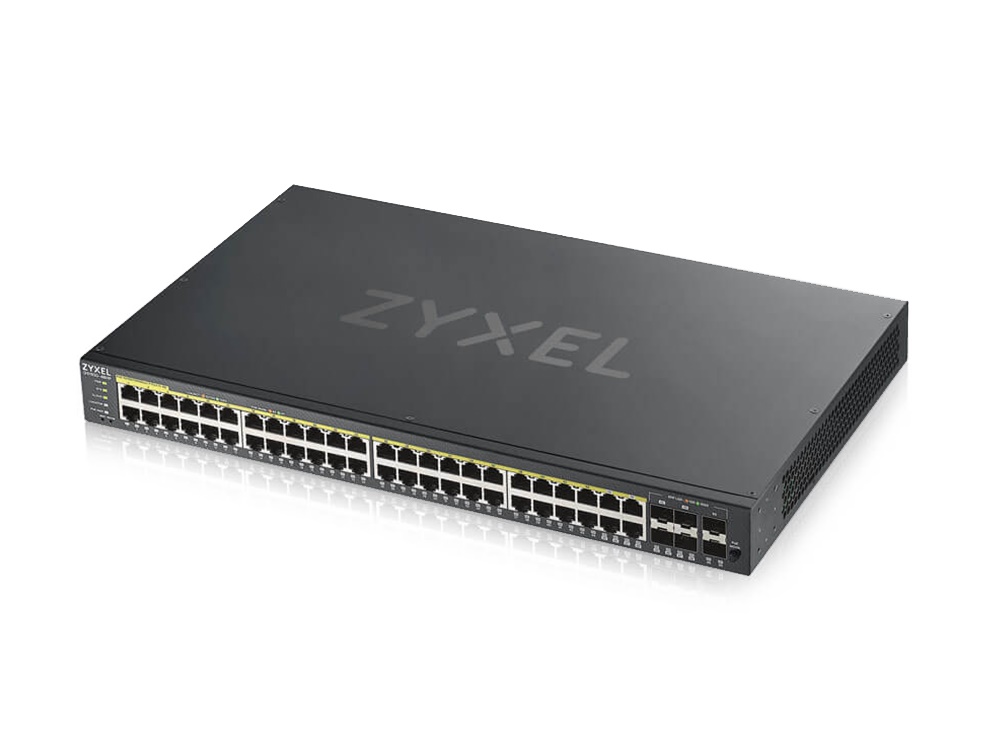 WyreStorm ZYX-GS1920-48HP Zyxel Pre-Configured 1GbE 48-port Switch w/ 1G Uplinks for Use with NetworkHD 100/200 and 400 Series
