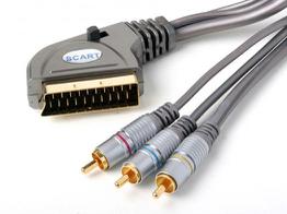Atlona 19-012-10 30ft 10m Tripple Shielded RCA SCART TO AUDIO/VIDEO Cable with IN/OUT Switch
