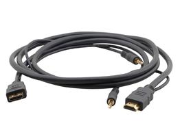 Kramer C-MHMA/MHMA-25 Hi-Speed HDMI Cable w Ethernet/3.5mm Stereo Audio - 25ft