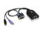 Aten KA7166 DVI USB Virtual Media KVM Adapter Cable with Smart Card Reader