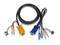 Aten 2L5303P SPHD-15 to VGA/ PS/2 and Audio KVM Cable (10ft)