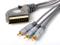 Atlona 19-012-10 30ft 10m Tripple Shielded RCA SCART TO AUDIO/VIDEO Cable with IN/OUT Switch