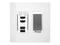Aurora Multimedia IPX-TX3A-WP2-C-W 4K 10Gbps SDVoE AV-Over-IP Wall Plate Transmitter/2-Gang/White